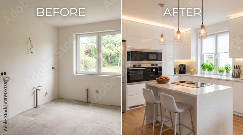 Kitchen Renovation Before and After: From Raw Space to Modern Luxury