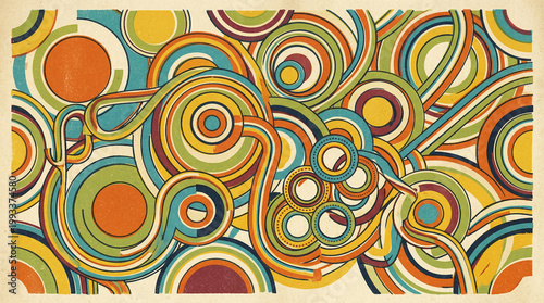 abstract seamless pattern with circles