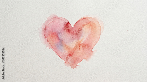 red heart on a white wall