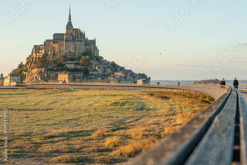View of Mont Saint Michel in northern France