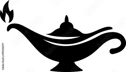 Diya lamp icon traditional oil light, candle flame, festival diya, decorative lamp symbols in black flat and line style vector, celebration lighting icons pack