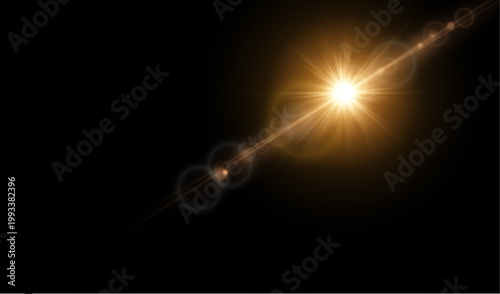 Natural Light Leak  – Soft Bokeh Background and Sun Flare Overlay