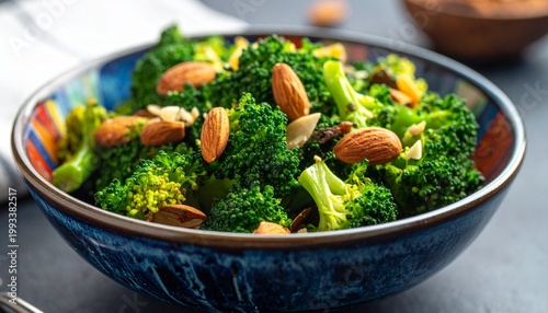 Frischer Brokkoli mit Mandeln