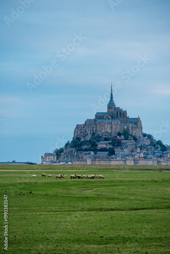 View of Mont Saint Michel in northern France
