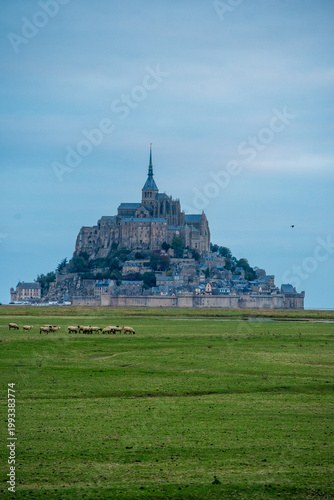 View of Mont Saint Michel in northern France