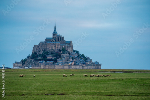 View of Mont Saint Michel in northern France