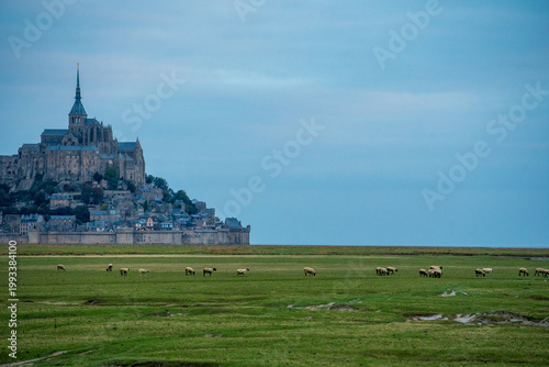 View of Mont Saint Michel in northern France