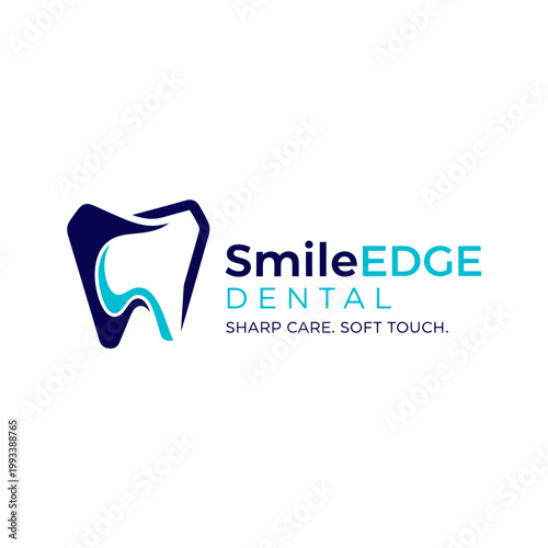 Smile Edge Dental Logo Design.