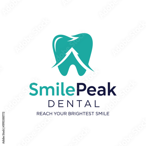 Smile Peak Dental Logo Design.