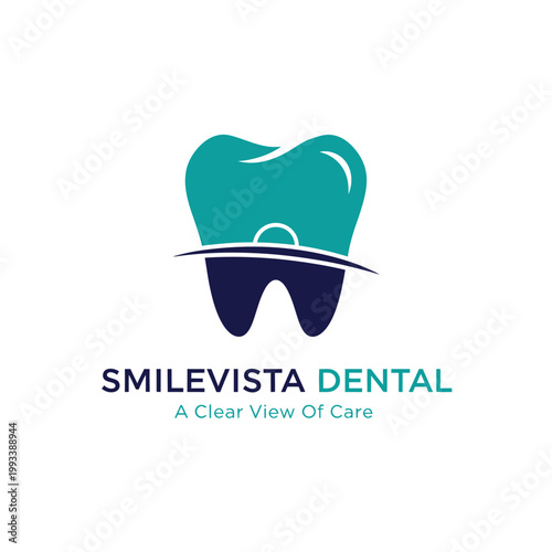 Dental Care Tooth Logo Design.