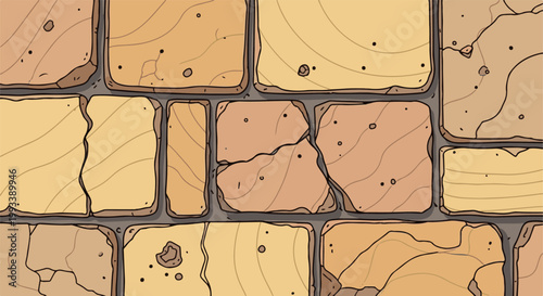 Rough, weathered stone wall with irregular shapes and visible cracks