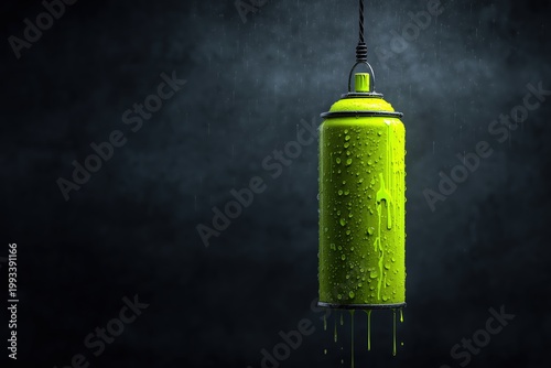 Acid Lime Spray Paint Cinematic Product Shot