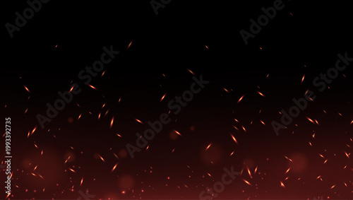 Fire sparks with a bright glow and dynamic heat effect.