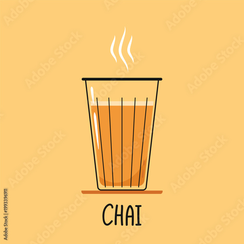 Indian hot drink vector. Indian chai icon. Chai is Indian drink. Kerala tea shop illustration vector eps. Indian Kerala roadside. Kerala tea shop line drawing. Kerala Old.