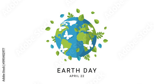 Earth Day, eco friendly, green globe, environmental awareness, vector icons