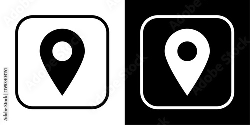 Modern app location fill icon in solid style, ideal for GPS systems, navigation tools, address markers, and mobile application interfaces.