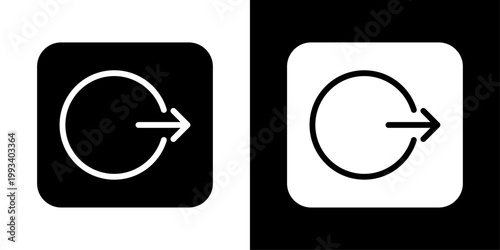 App logout icon in solid fill style showing exit arrow from circular shape, representing sign out action, account access control and mobile app navigation.