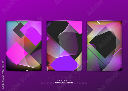 Flat vector. Minimal geometric background. Dynamic shapes composition. Eps10 vector.