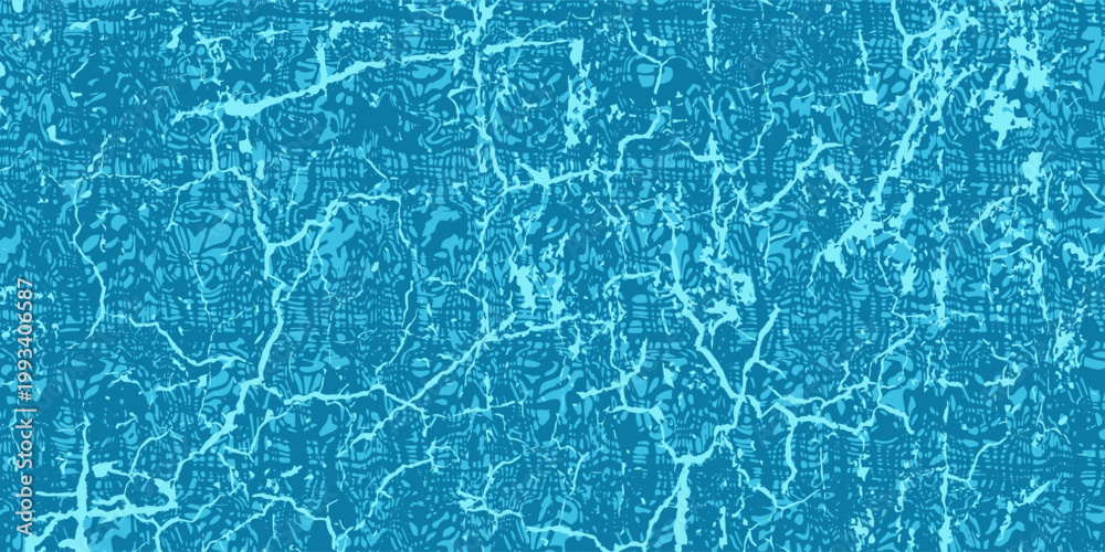 Obraz premium Turquoise and blurry sea waves. Dark grainy background.eps,10