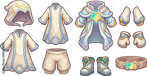 Fantasy costume clothing and accessories.