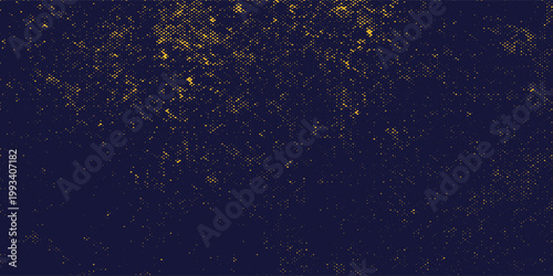 Abstract yellow-blue frame on a dark background. Sporty design in grunge style. Illustration for sports