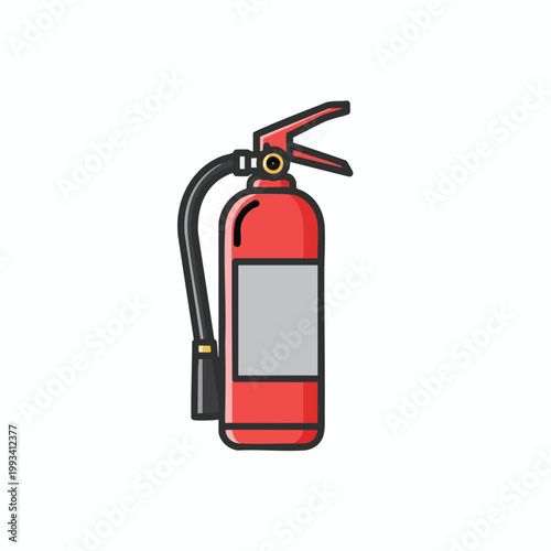 Red Fire Extinguisher Safety Equipment for Emergency Preparedness.