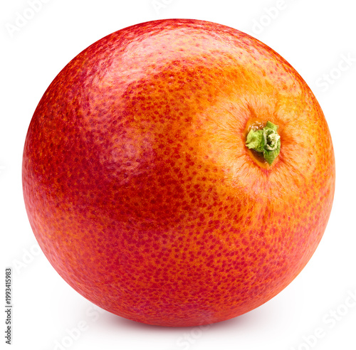 Blood red oranges isolated on white background