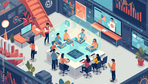 A bold, contemporary illustration of a city scene. Ideal for backgrounds, website graphics, or marketing materials needing a modern and creative aesth