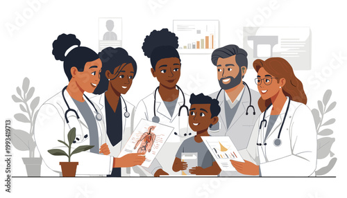 A serene illustration of potted plants, perfect for depicting wellbeing, a calming atmosphere, or adding a natural element to digital content. Ideal f