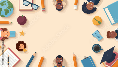 This cheerful illustration depicts a person reading and taking notes. Perfect for educational content, blog posts about learning, or visual representa