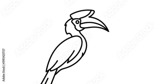Hornbill Outline Icon (1)