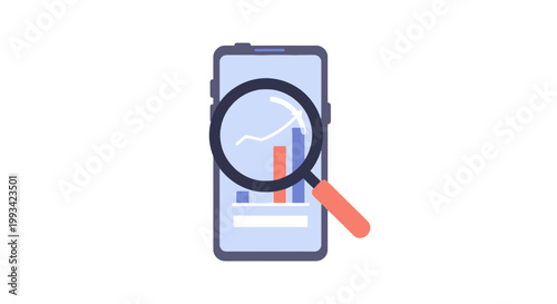 Smartphone with Financial Chart Analysis and Data Inspection
