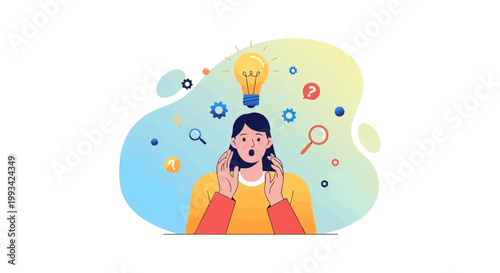 Woman with surprised expression holding phone.