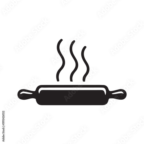 vector illustration of a rolling pin