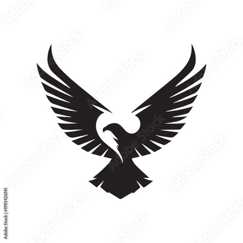 eagle with wings vector illustration