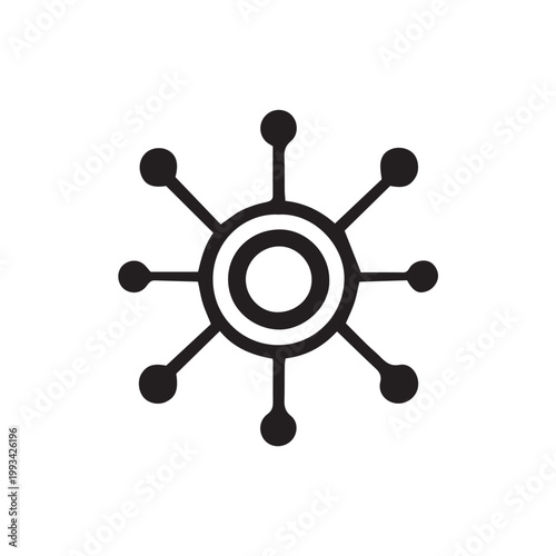 vector illustration of a tech chip