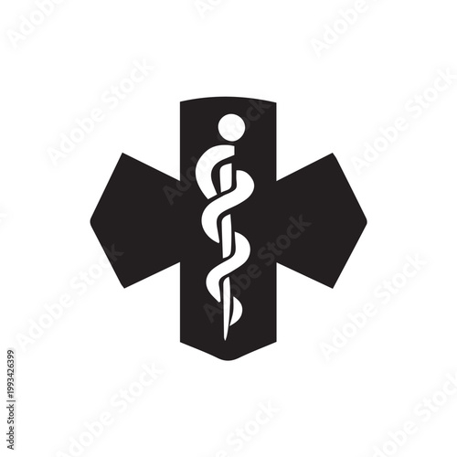 medical logo design on a white background