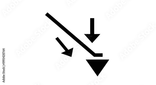 Black arrows pointing to triangle.