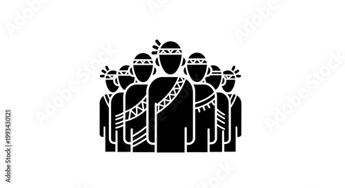 Group of masked people standing together.