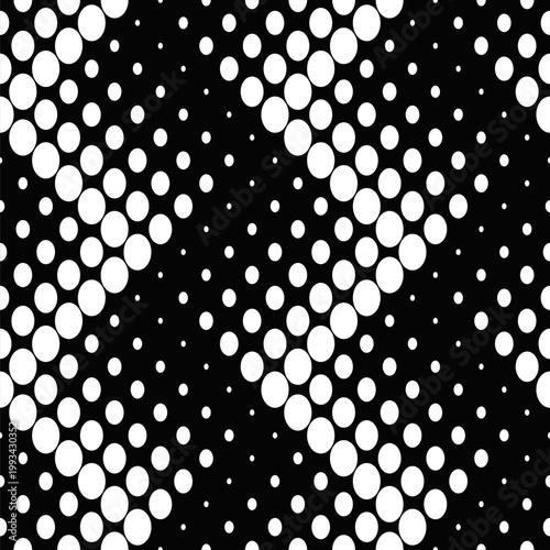 Black and white abstract geometric ellipse pattern background design