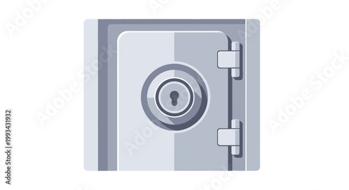 Secure Metal Safe with Lock and Hinges for Confidential Storage