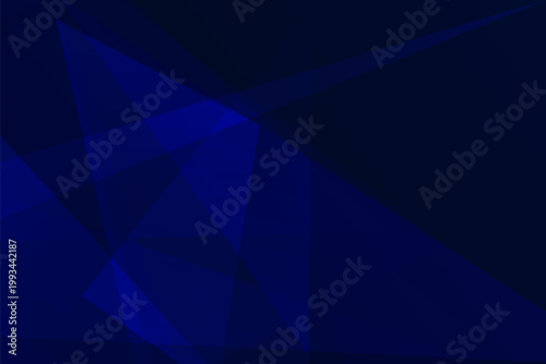 Dark blue abstract geometric background with overlapping triangles