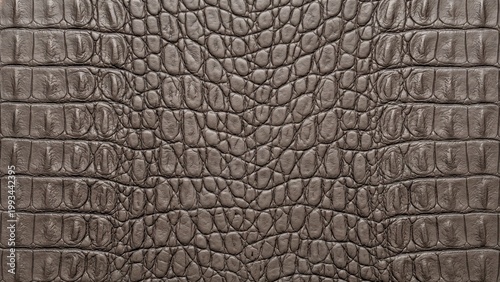 Gray crocodile leather texture background