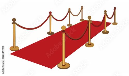 VIP red carpet path vector luxury event entrance