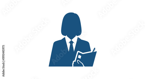 Businesswoman Working on Digital Tablet.