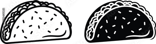 Taco Vector Icon Set