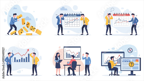 A Comprehensive Suite of Professional Crisis Management Illustrations