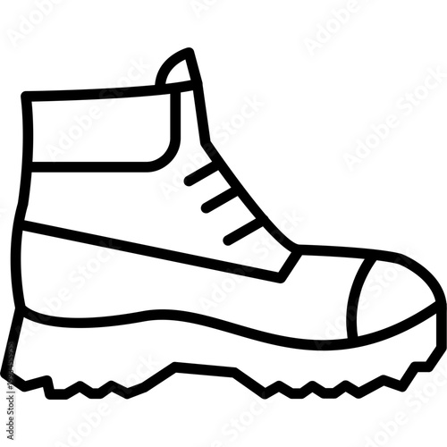 Hiking Boots Line Icon