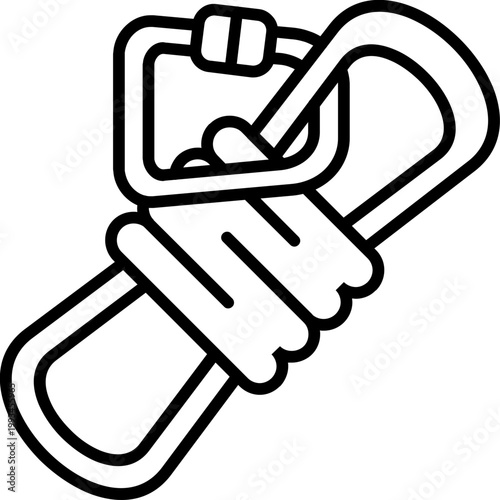 Rope Climb Line Icon