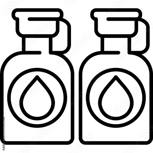 Water Bottle Line Icon